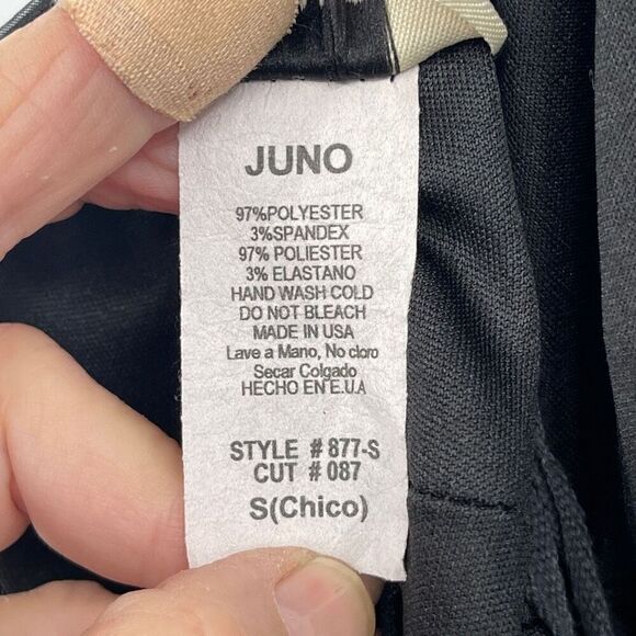 Juno Dress Collection Charcoal Gray Shiny Ruched Pleated Cocktail Dress Small - Picture 8 of 10